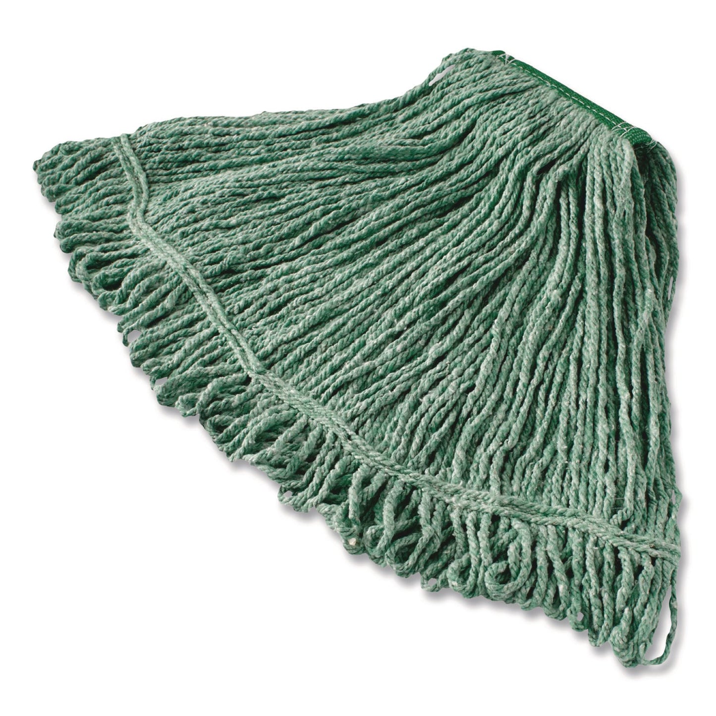 RCPD21206GR00 Super Stitch Blend Mop, Cotton/Synthetic, Medium, Green RUBBERMAID COMMERCIAL PROD.