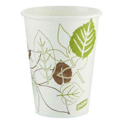 DXE2342PATHPK Pathways Paper Hot Cups, 12 oz, White/Brown, 50/Pack DIXIE FOOD SERVICE