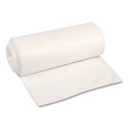 BWK404822N High-Density Can Liners, 45 gal, 22 mic, 40 x 48, Natural, Perforated Roll, 150/Carton