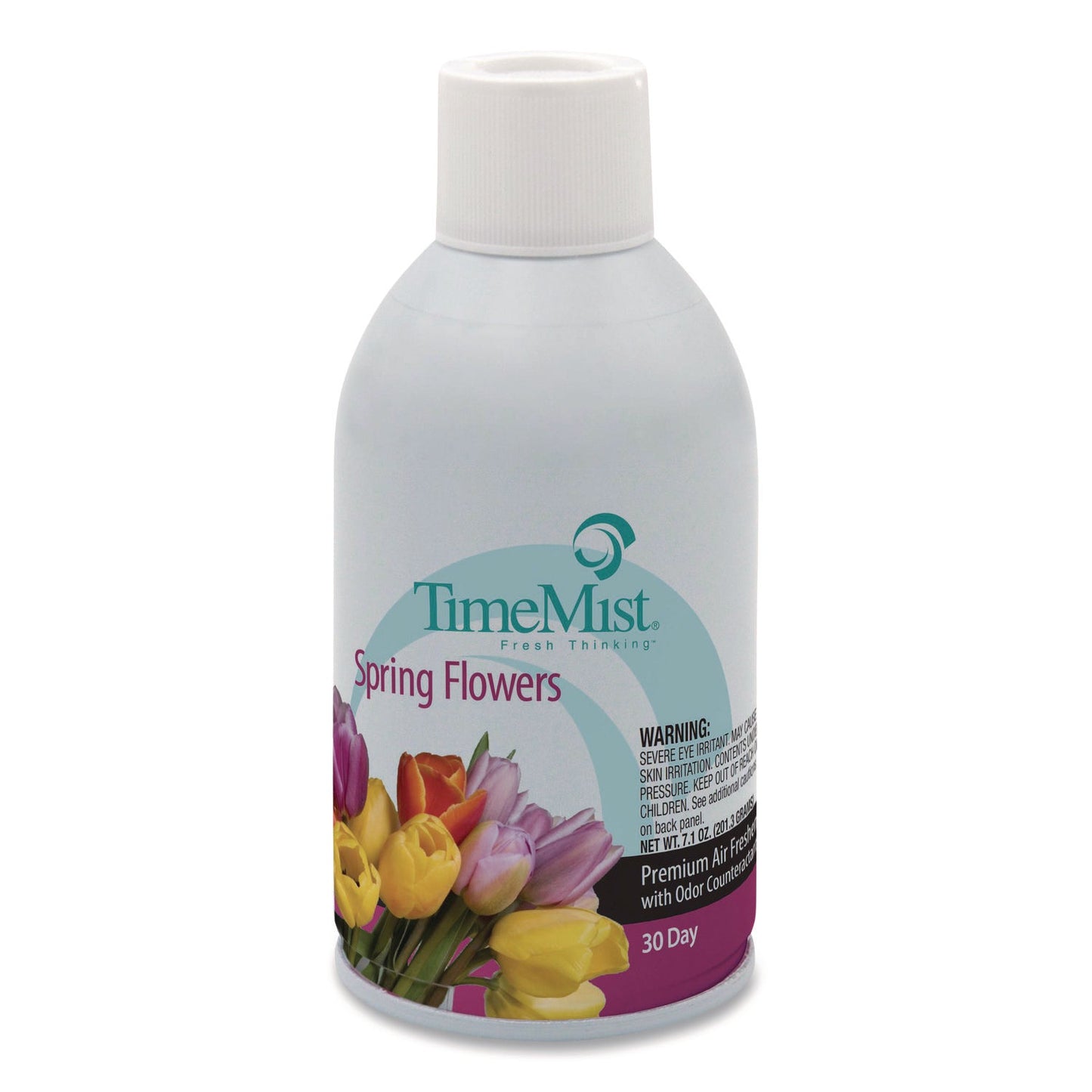TMS1042712EA Premium Metered Air Freshener Refill, Spring Flowers, 7.1 oz Aerosol Spray TimeMist