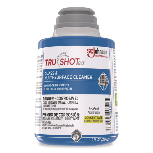 SJN379846 TruShot 2.0 Glass and Multisurface Cleaner, Fresh Scent, 9 oz Cartridge, 4/Carton