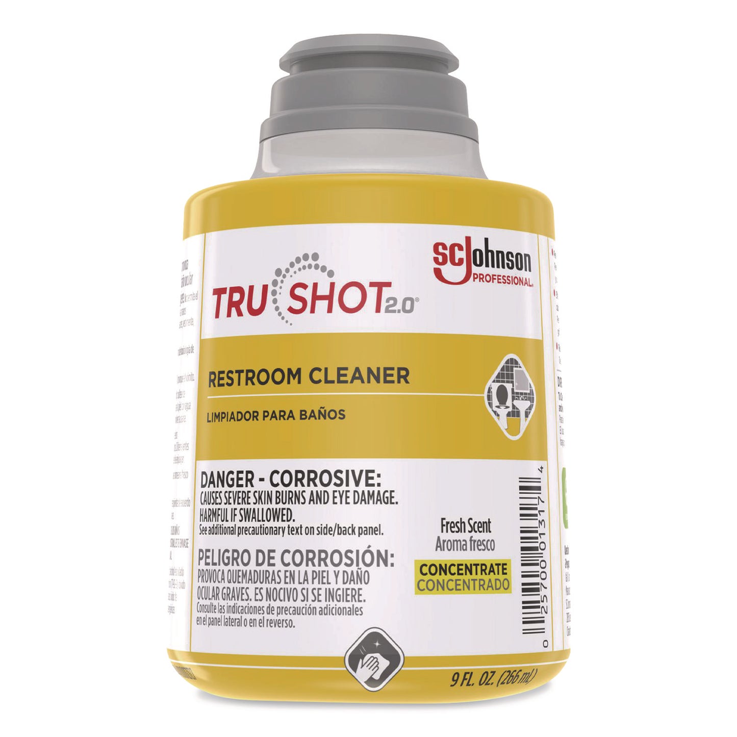 SJN379844 TruShot 2.0 Restroom Cleaner, Fresh Scent, 9 oz Cartridge, 4/Carton