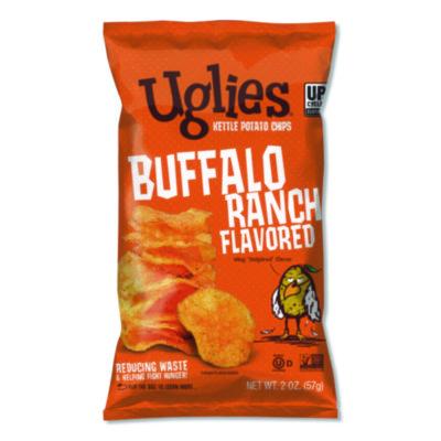 UGLDFN26181 Kettle Potato Chips, Buffalo Ranch, 2 oz Bags, 24/Carton DIEFFENBACH'S SNACKS