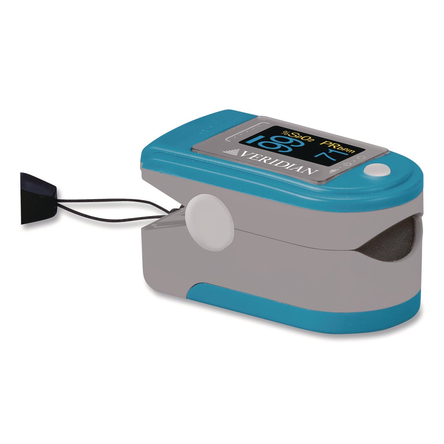 VRH1150D Fingertip Pulse Oximeter, Blue/Gray Veridian Healthcare