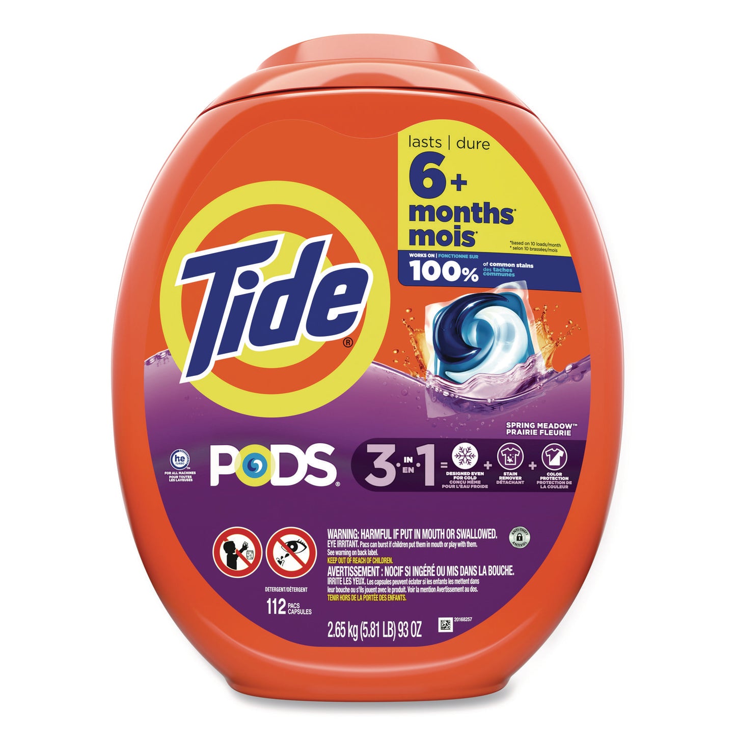 PGC03250PK PODS Laundry Detergent, Spring Meadow, 112 Pods/Tub Tide