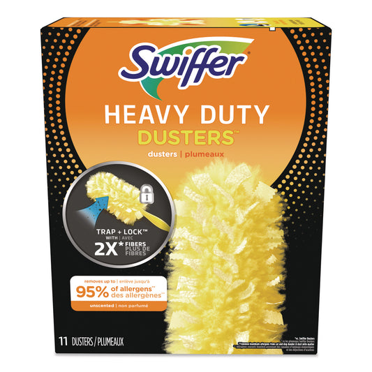 PGC99035BX Heavy Duty Dusters Refill, Trap + Lock Fiber, Yellow, 11/Box