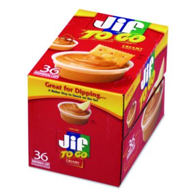 SMU515002411 Spreads, Creamy Peanut Butter, 1.5 oz Cup, 36/Carton