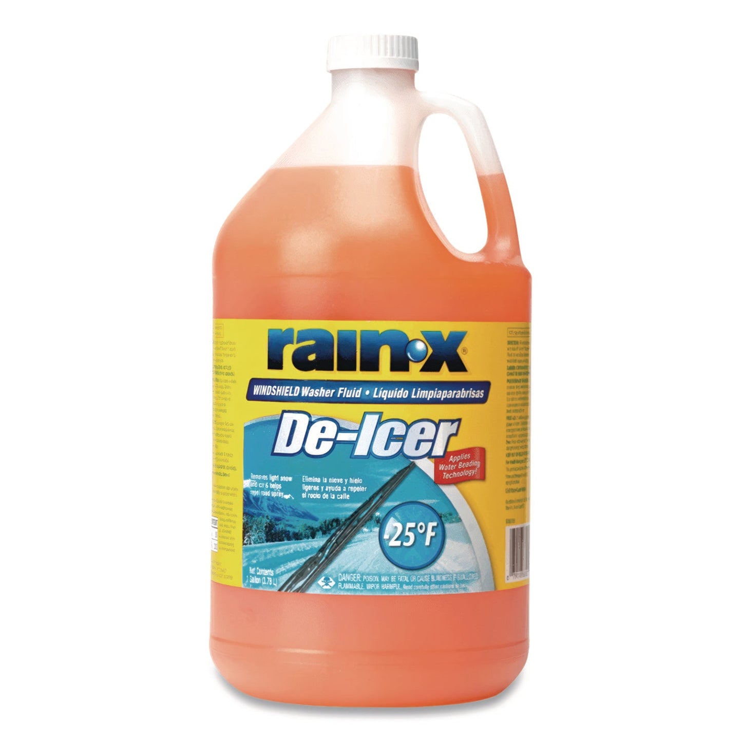 RAX113655 De-Icer Windshield Washer Fluid, 1 gal Rain-X