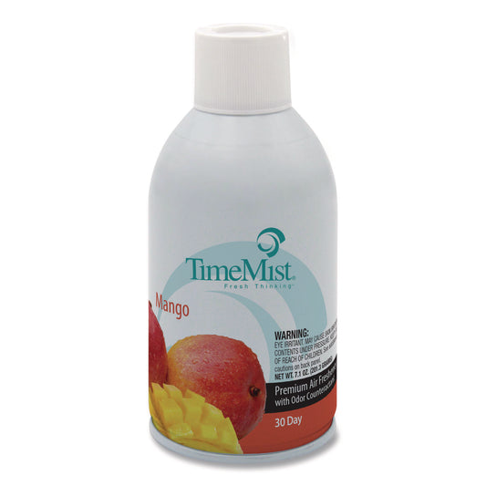 TMS1042810 Premium Metered Air Freshener Refill, Mango, 7.1 oz Aerosol Spray, 12/Carton