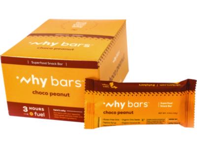WHYWHY16204 Superfood Snack Bar, Choco Peanut, 2.04 oz Bar, 12/Box WHY BARS
