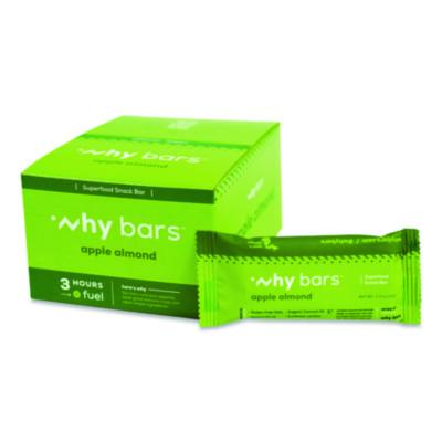 WHYWHY16208 Superfood Snack Bar, Apple Almond, 2.04 oz Bar, 12/Box WHY BARS