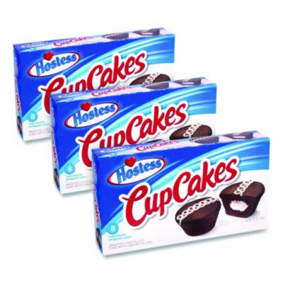 GRR60004133 CupCakes, Chocolate, 1.59 oz Individually Wrapped, 8/Pack, 3 Packs/Carton