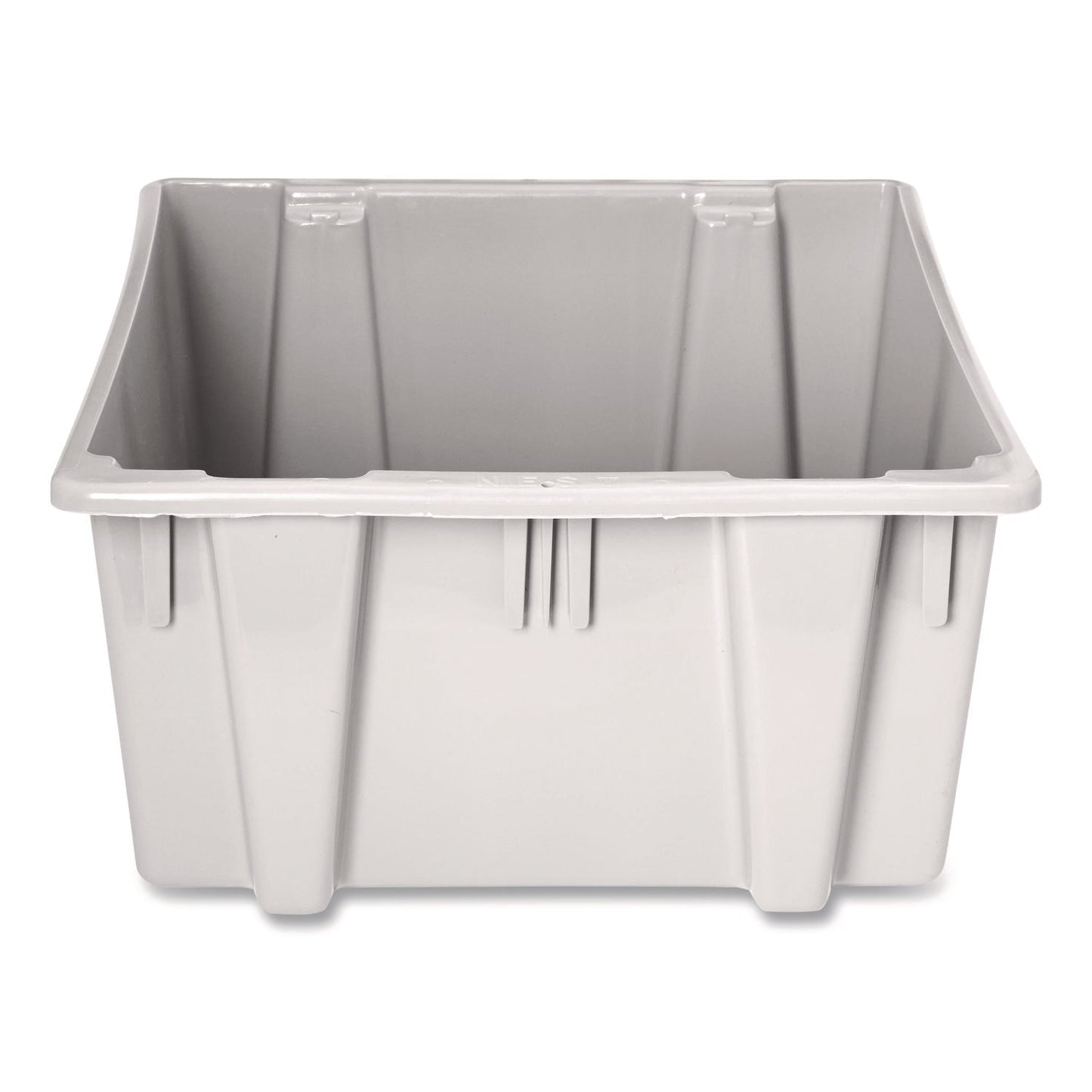RCPFG172200GRAY Palletote Box, 11.97 gal, 1.6 cu ft, 15.5" x 19.5" x 13", Gray RUBBERMAID COMMERCIAL PROD.