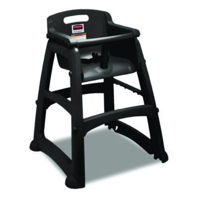 RCPFG780508BLA Sturdy Chair Youth Seat with Casters, Black
