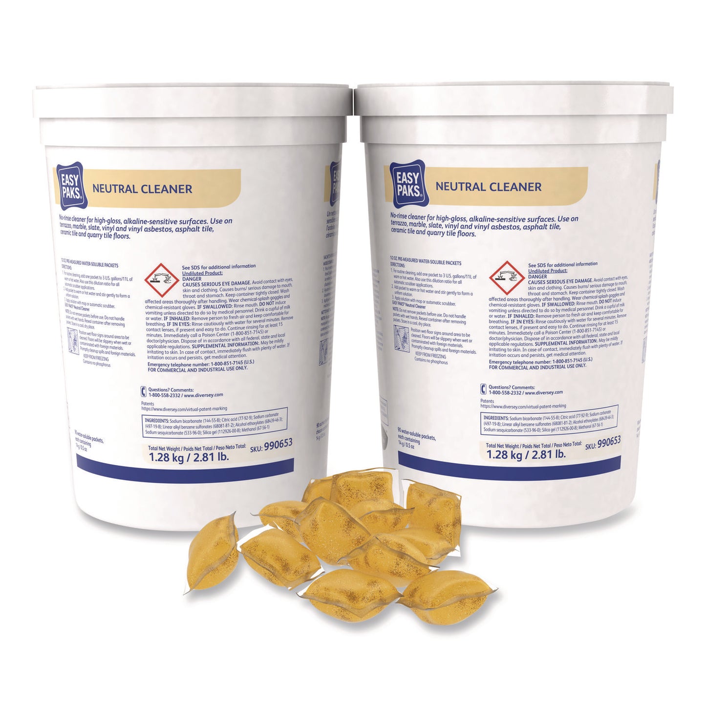 DVO990653EA Neutral Cleaner, 0.5 Oz Packet, 90/tub