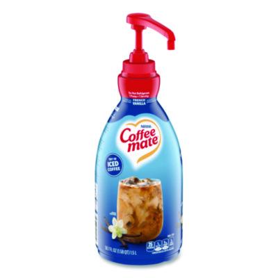 NES31803 Liquid Coffee Creamer, French Vanilla, 1.5 L Pump Bottle NESTLE