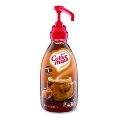 NES79976 Liquid Creamer Pump Bottle, Salted Caramel Chocolate, 1.5 L Pump Bottle NESTLE
