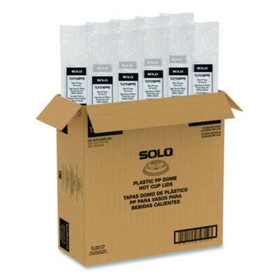 SCCTLP316PPR Traveler Cappuccino Style Dome Lid, Fits 10 oz to 24 oz Hot Cups, White, 95 Lids/Sleeve, 10 Sleeves/Carton
