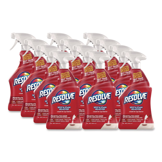 RAC00601CT Triple Oxi Advanced Trigger Carpet Cleaner, Fresh Linen, 22 oz Spray Bottle, 12/Carton