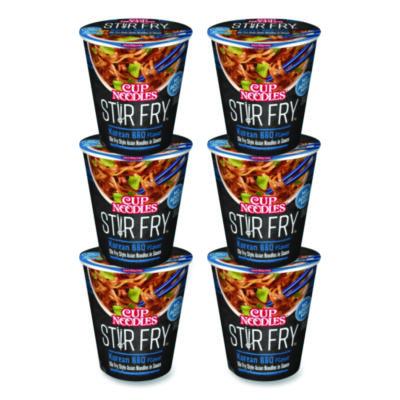 NSFNIS42403 Cup Noodles Stir Fry, Korean BBQ, 2.89 oz Cup, 6/Carton NISSIN FOODS