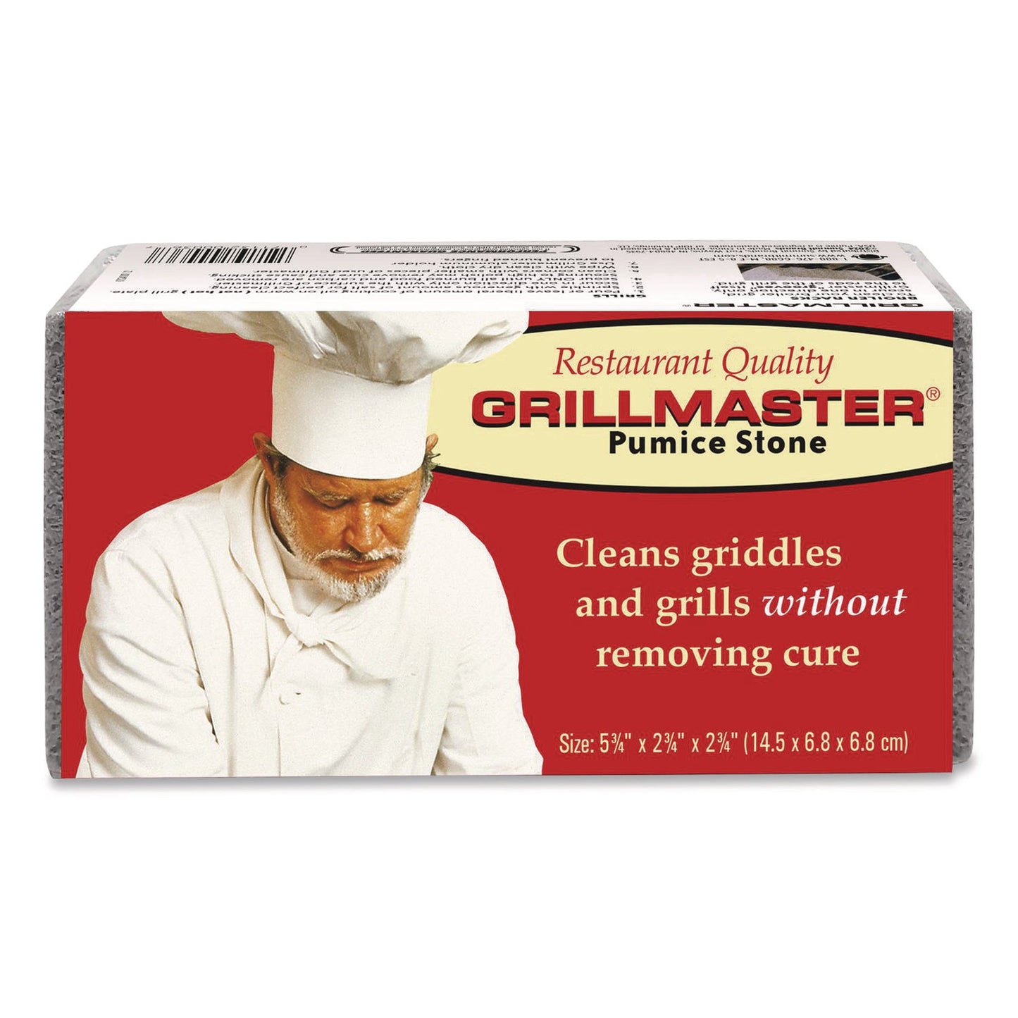 UPMGM36Q Grillmaster Griddle and Grill Cleaning Brick, 5.75 x 2.75, Gray, 12/Carton Pumie