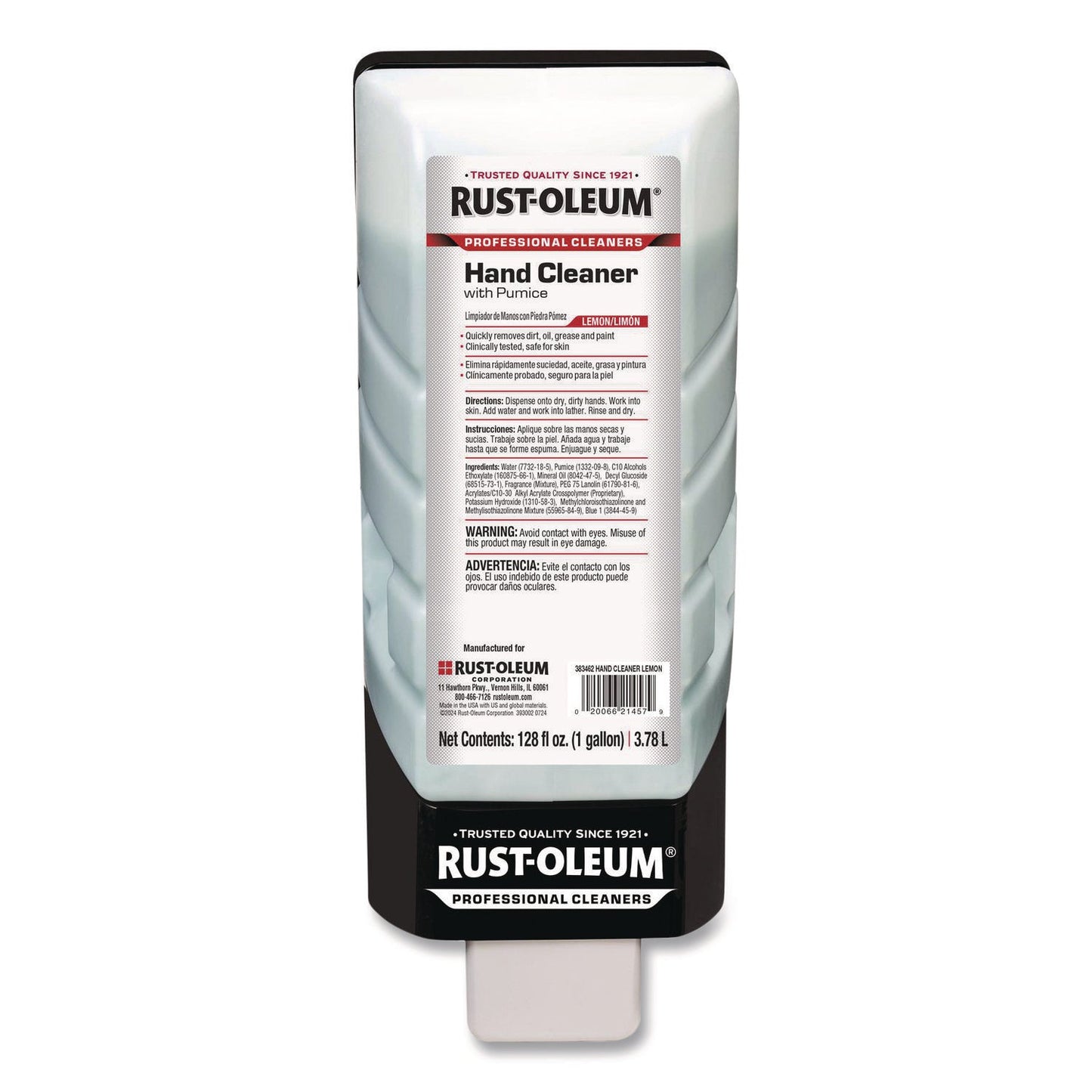 RST383462 Professional Hand Cleaner With Pumice, Lemon Scent, 1 gal, 4/Carton Rust-Oleum