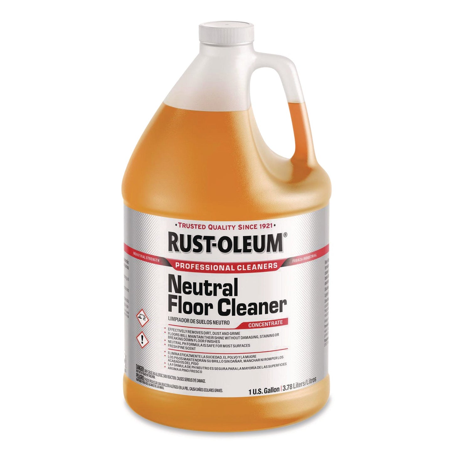 RST352240 Professional Neutral Floor Cleaner Concentrate, Pine Scent, 1 gal Bottle, 4/Carton Rust-Oleum