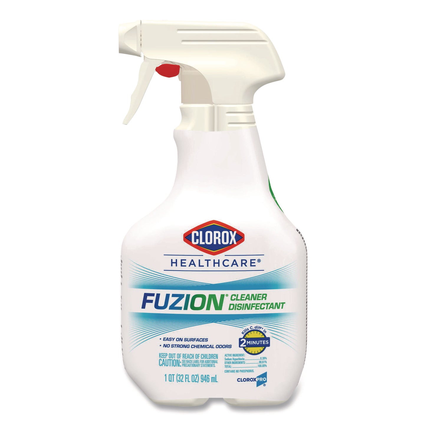 CLO31478EA Fuzion Cleaner Disinfectant, 32 Oz Spray Bottle