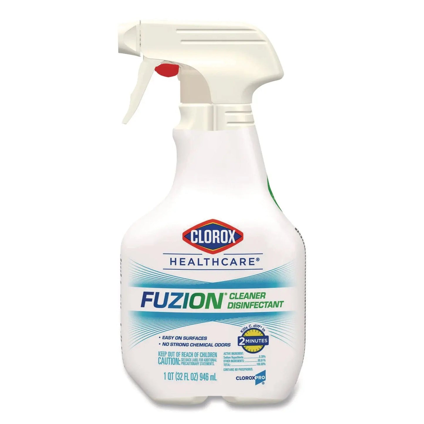 CLO31478EA Fuzion Cleaner Disinfectant, 32 Oz Spray Bottle Clorox Healthcare