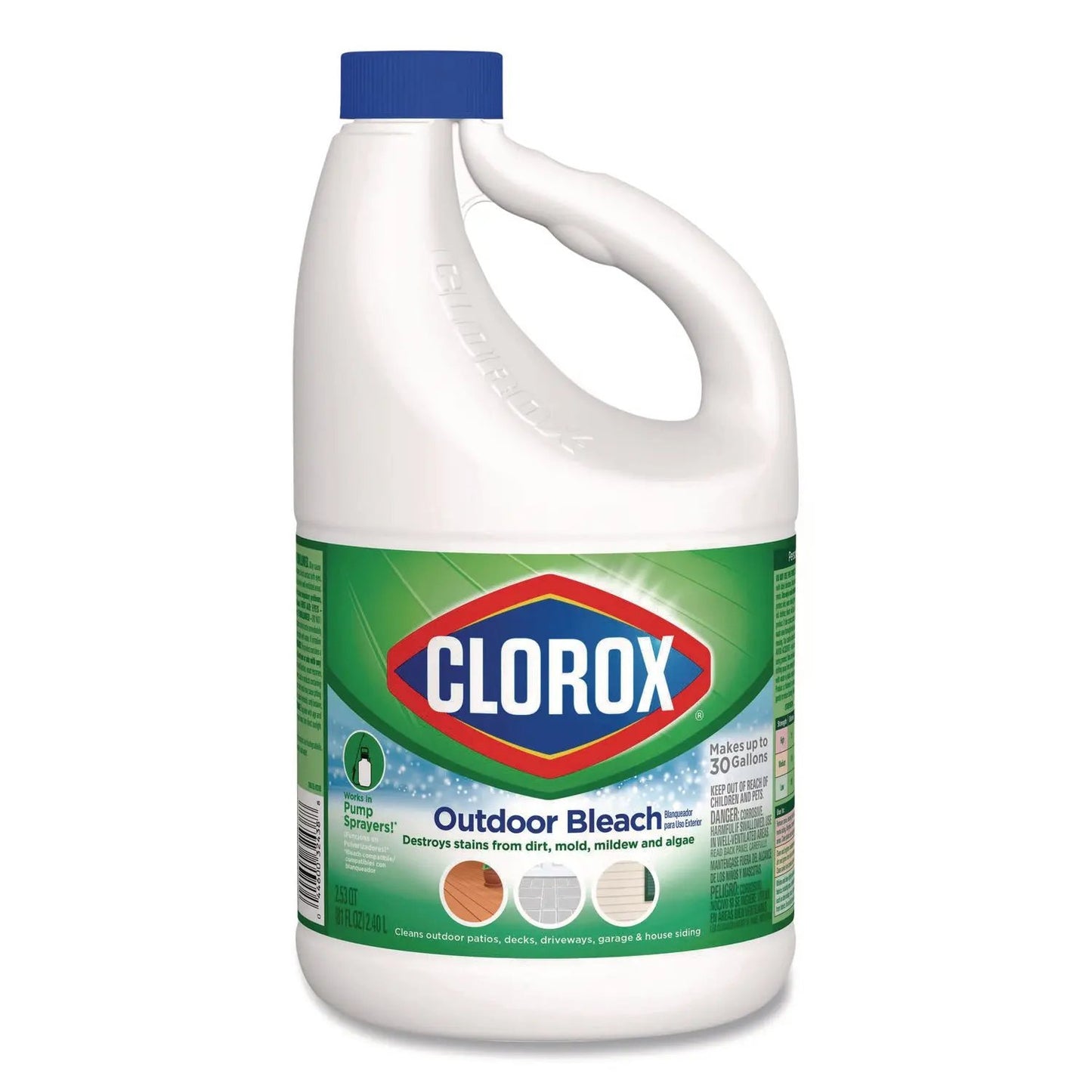 CLO32438 ProResults Concentrated Outdoor Bleach, 81 oz Bottle, 6/Carton Clorox