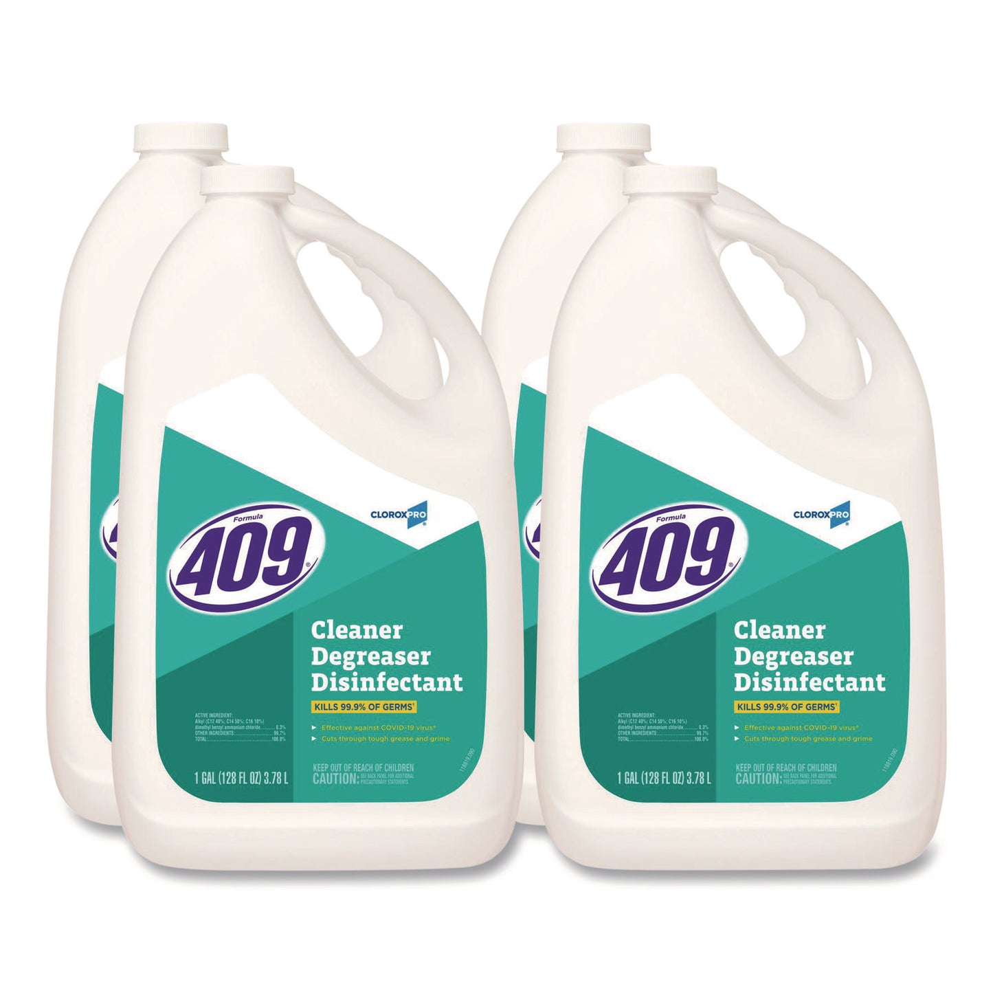 CLO35300CT CloroxPro Cleaner Degreaser Disinfectant, 128 oz Refill, 4/Carton
