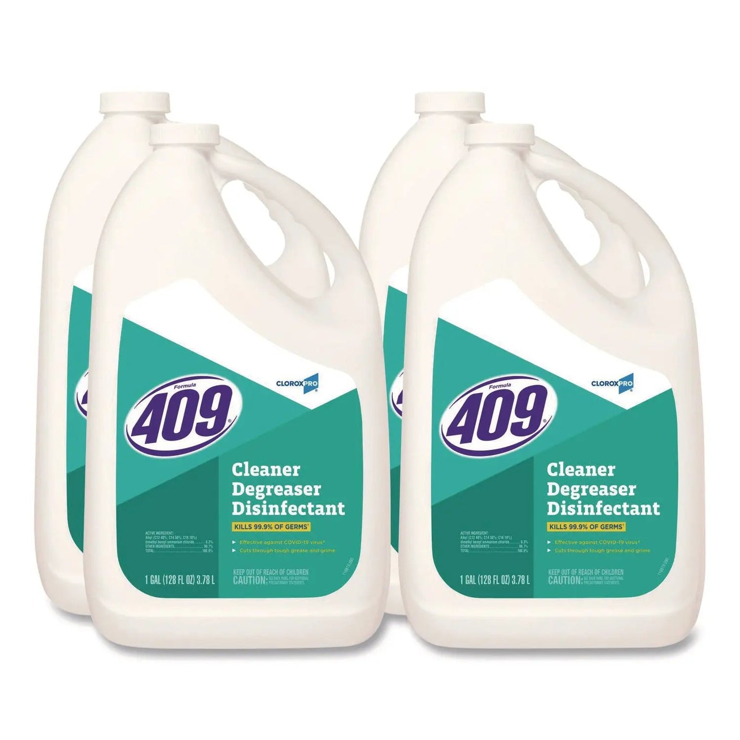 CLO35300CT CloroxPro Cleaner Degreaser Disinfectant, 128 oz Refill, 4/Carton Formula 409