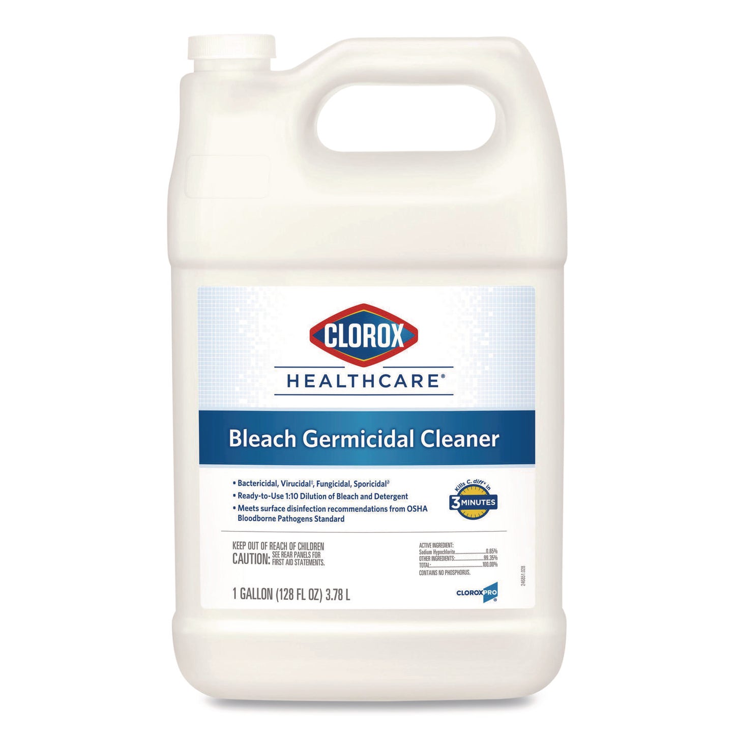 CLO68978EA Bleach Germicidal Cleaner, 128 Oz Refill Bottle