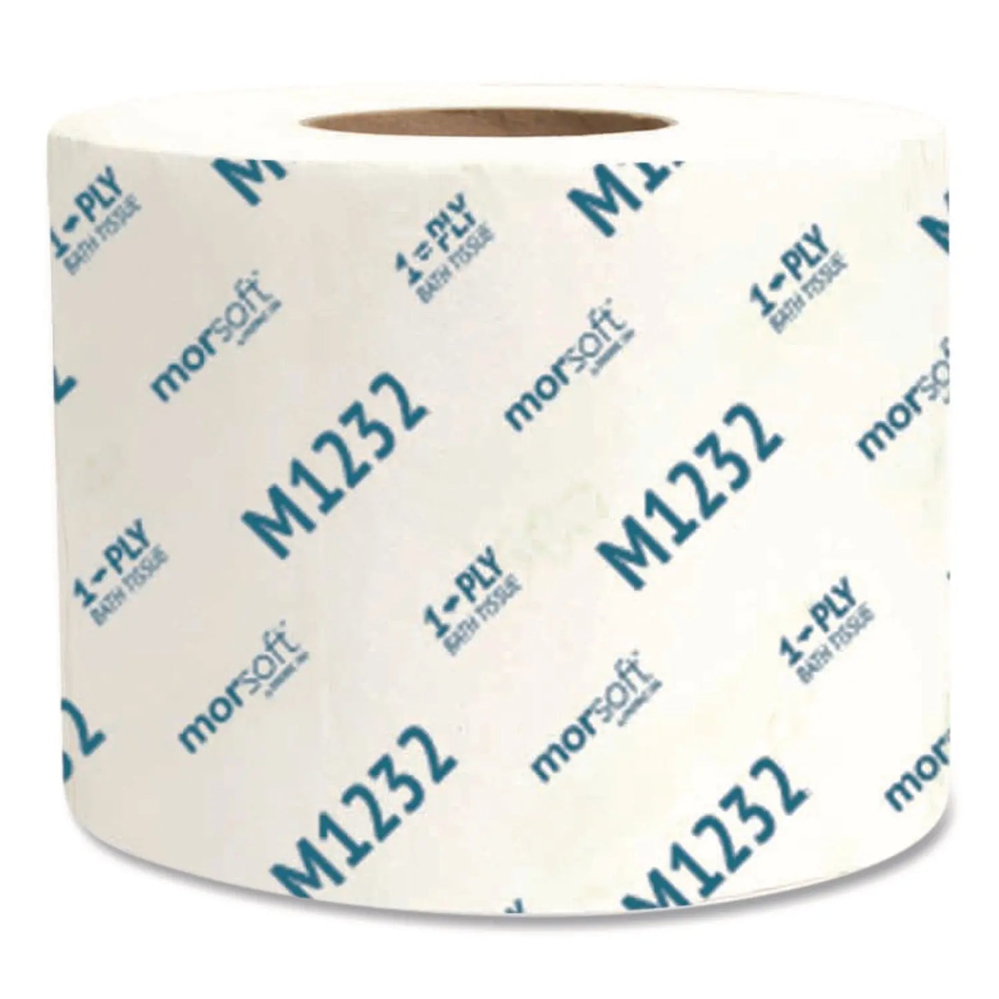 MORM1232 Morsoft Controlled Bath Tissue, Septic Safe, 1-Ply, White, 1,200 Sheets/Roll, 48 Rolls/Carton Morcon Tissue