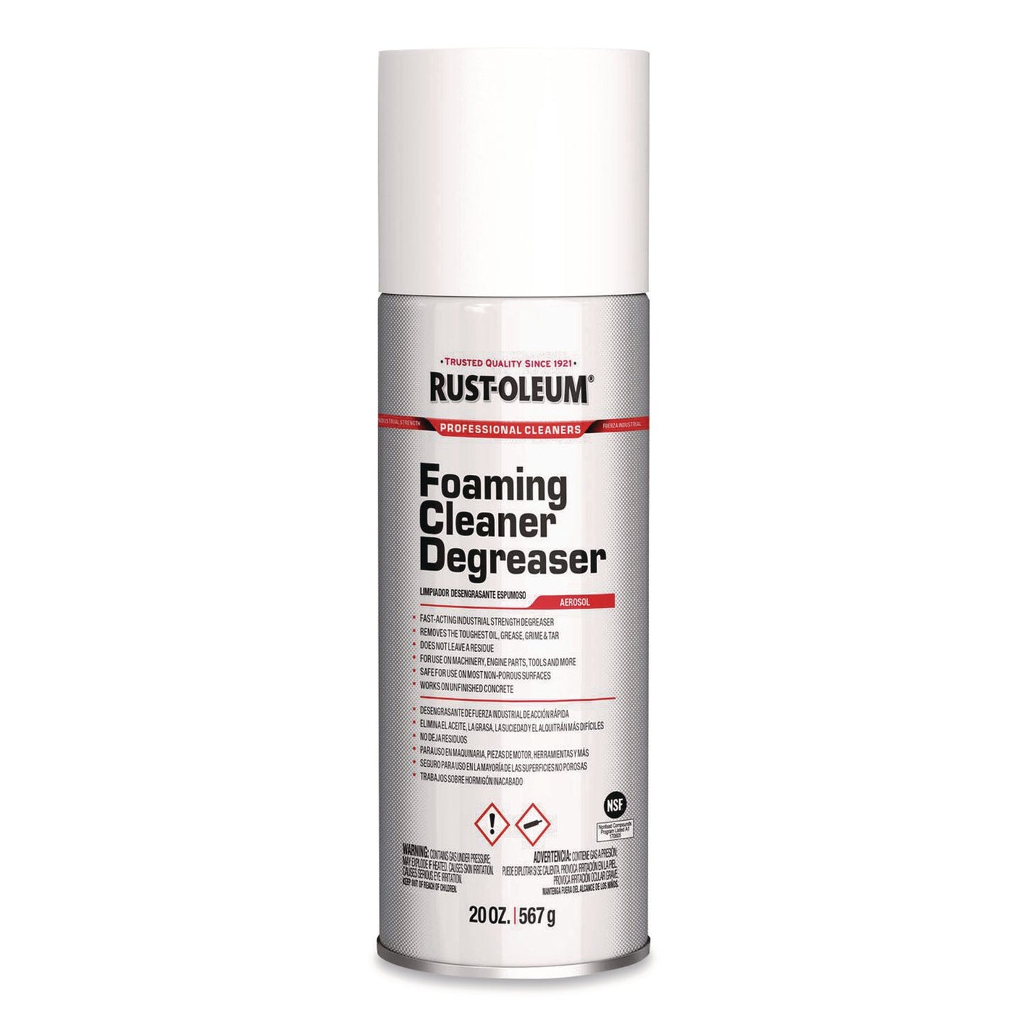 RST352239 Professional Cleaner Degreaser Foaming Spray, 20 oz Aerosol Can, 6/Carton Rust-Oleum