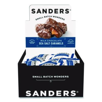NDEKAR27163 Small Batch Wonders Snack-Size Milk Chocolate Sea Salt Caramels, 0.5 oz Individually Wrapped, 48/Box MORLEY CANDY MAKERS INC
