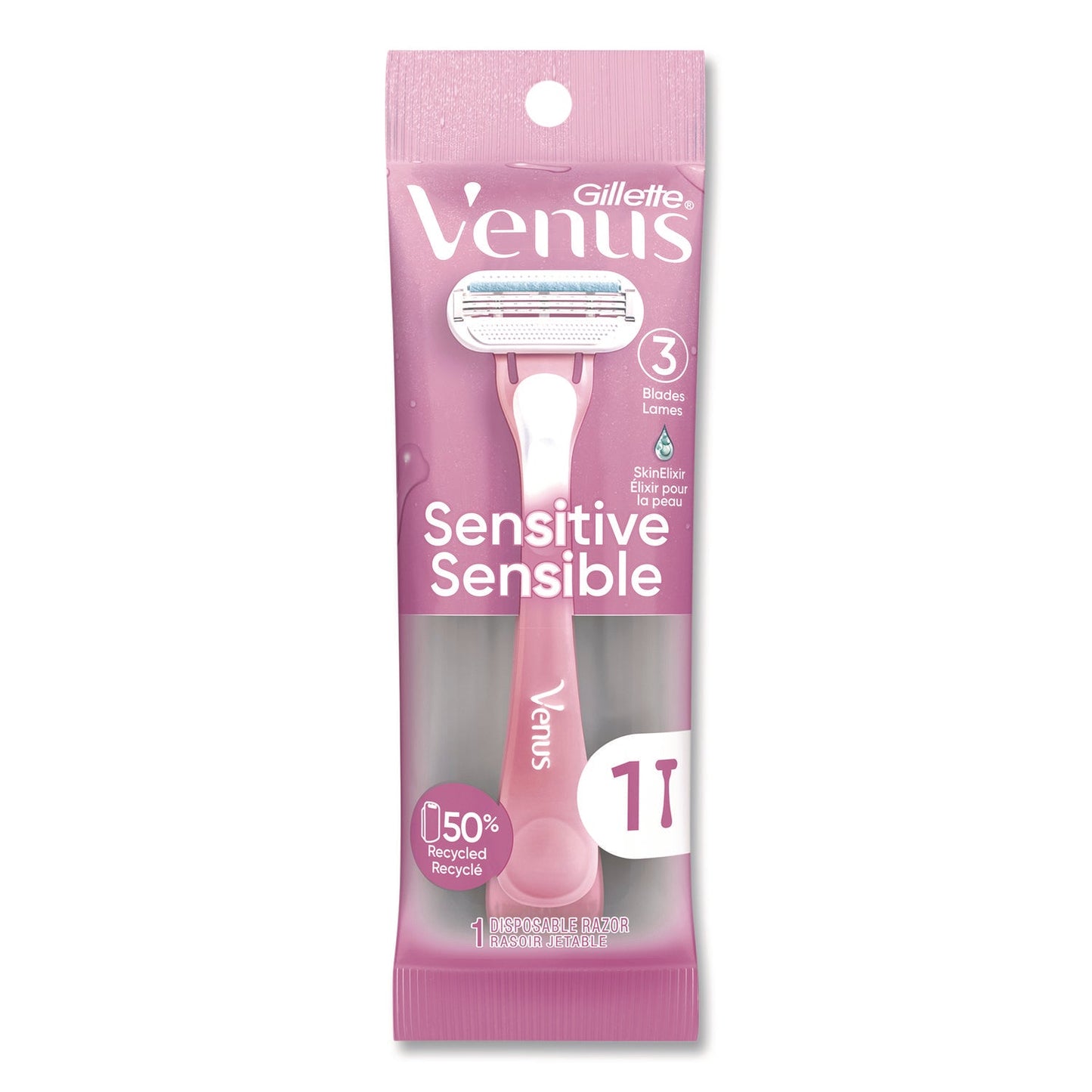 PGC64906 Venus Sensitive Sensible Razors, 3 Blades, 36/Carton Gillette