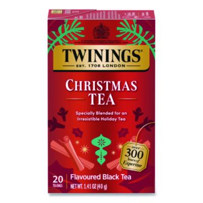 TWGTNA50062 Christmas Tea, 0.07 oz Individually Wrapped Tea Bags, 20/Box