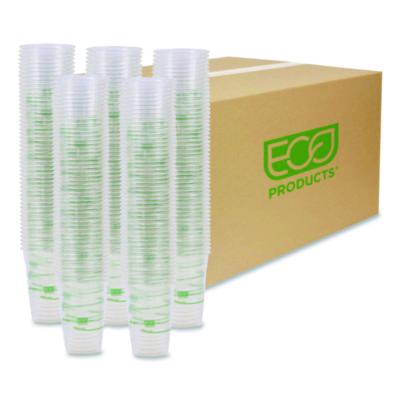 ECOEPCC16GSPK GreenStripe Renewable and Compostable Cold Cups Convenience Pack, 16 oz, Plastic, Clear, 50/Pack ECO-PRODUCTS,INC.