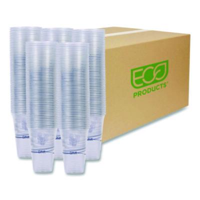 ECOEPCR20 BlueStripe 25% Recycled Content Cold Cups, 20 oz, Plastic, Clear/Blue, 1,000/Carton