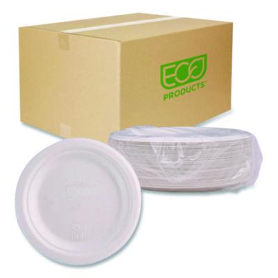 ECOEPP011NFA Vanguard Renewable And Compostable Sugarcane Plates, 7" Dia, White, 1,000/carton