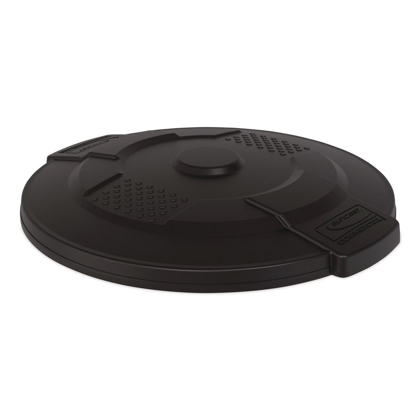 SUATCU32GLIDD Utility Trash Can Lid for 32 gal Trash Can, 22.22" Diameter x 3", Black Suncast Commercial