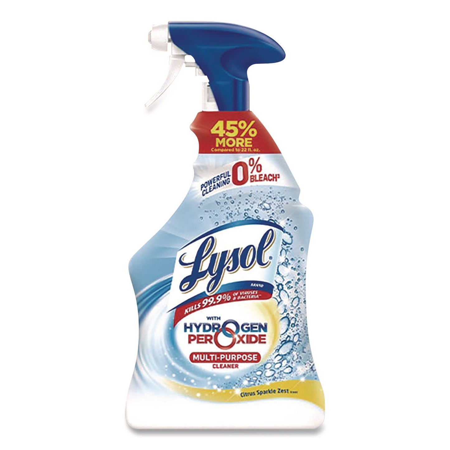 RAC1920089289 Multi-Purpose Cleaner with Hydrogen Peroxide, Citrus Sparkle Zest Scent, 32 oz Trigger Spray Bottle LYSOL Brand