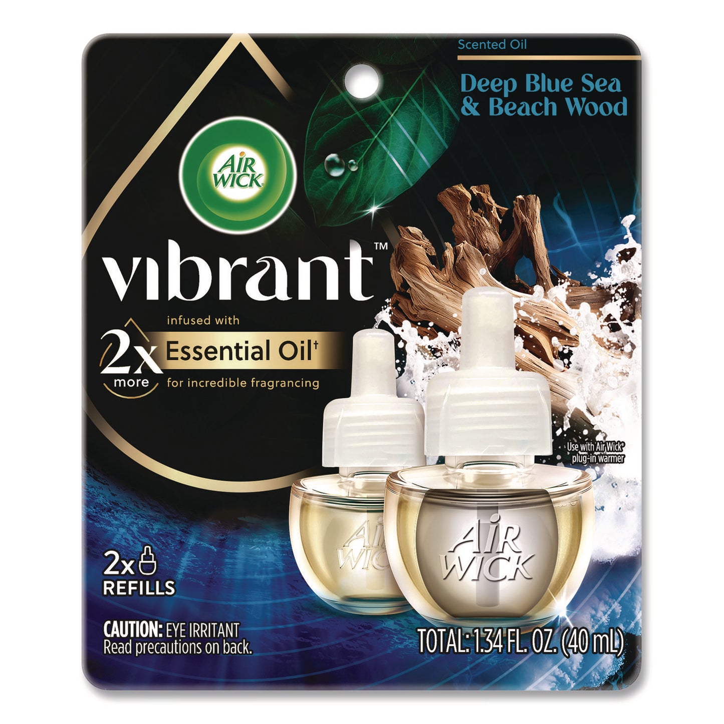 RAC6233800123 Scented Oil Refill, Deep Blue Sea and Beach Wood, 0.67 oz, 2/Pack