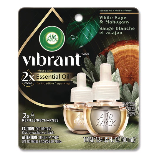 RAC6233803137 Scented Oil Refill, White Sage and Mahogany, 0.67 oz, 2/Pack