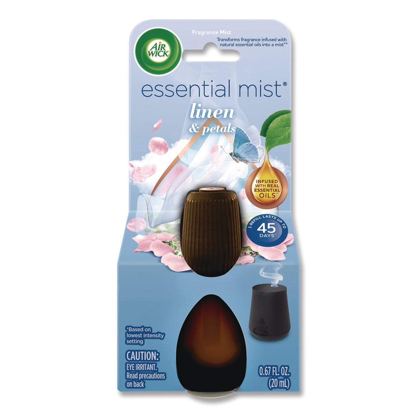 RAC6233802760 Essential Mist Refill, Linen and Petals, 0.67 oz Air Wick