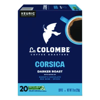 GMT0328 Coffee K-Cup Pods, Corsica Dark Roast, 20/Box LA COLOMBE COFFEE ROASTERS