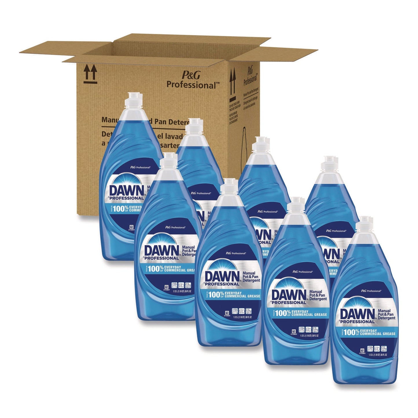 PGC45112CT Manual Pot/pan Dish Detergent, 38 Oz Bottle, 8/carton Dawn Professional