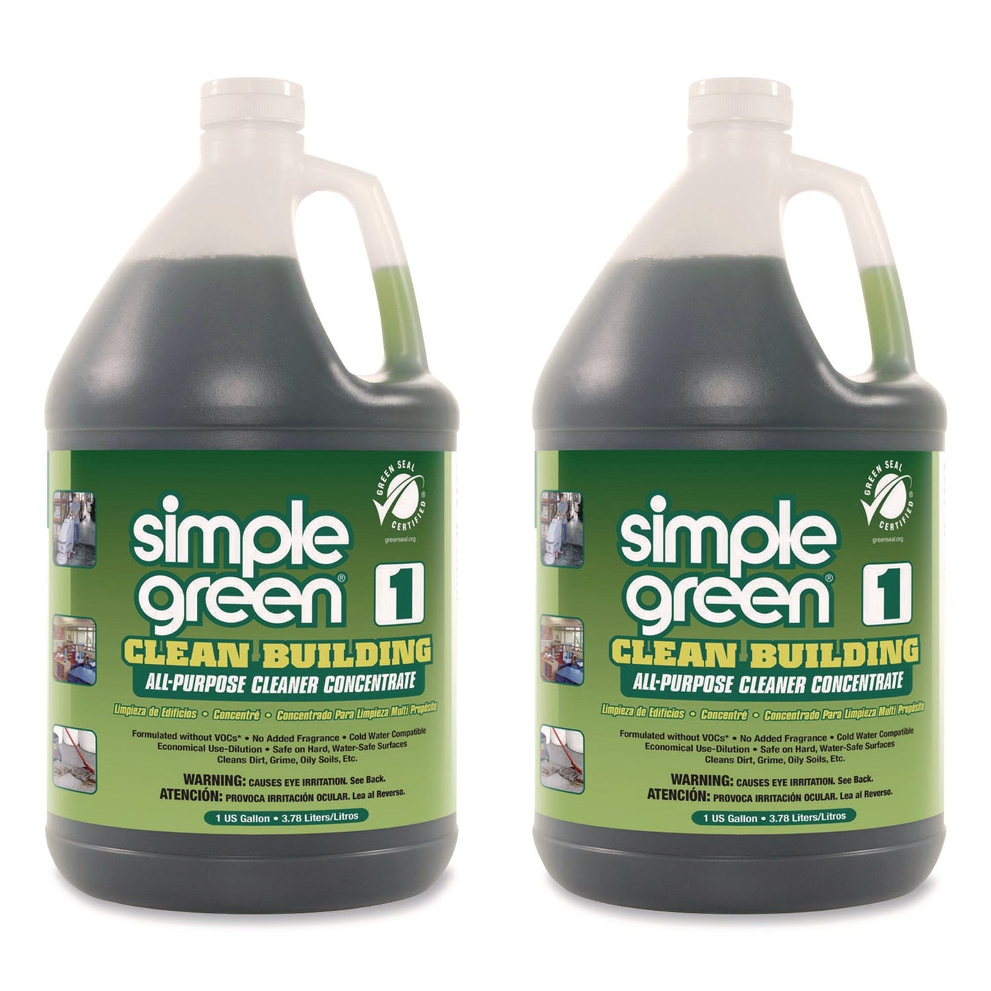SMP11001CT Clean Building All-Purpose Cleaner Concentrate, 1 Gal Bottle, 2/carton Simple Green