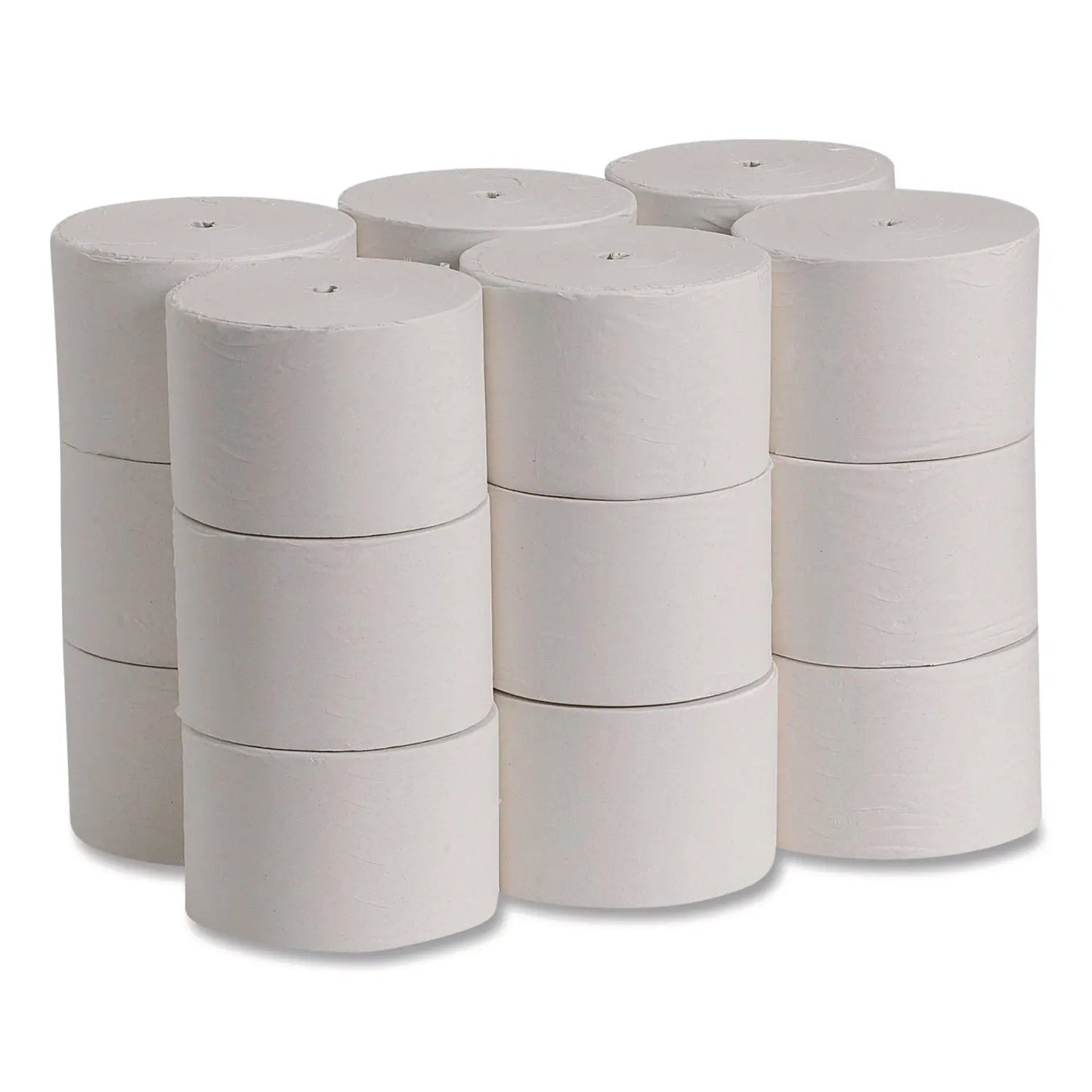 GPC19374 Compact Coreless One-Ply Bath Tissue, Septic Safe, White, 3,000 Sheets/Roll, 18 Rolls/Carton Georgia Pacific Professional